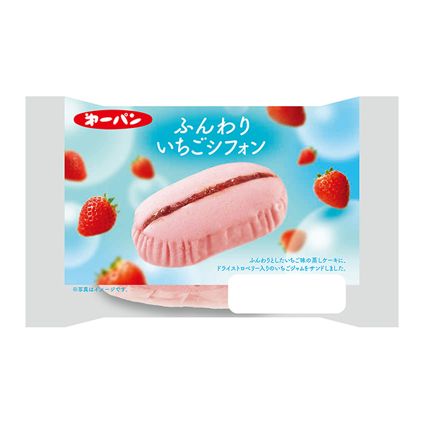 草莓雪紡第一屋制面包食品飲料包裝設(shè)計(jì)(圖1)