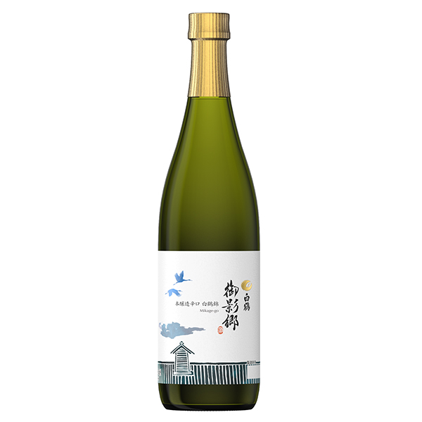 特撰白鶴御影鄉(xiāng)本釀造辛口白鶴錦白鶴酒造食品飲料包裝設(shè)計(jì)(圖1)