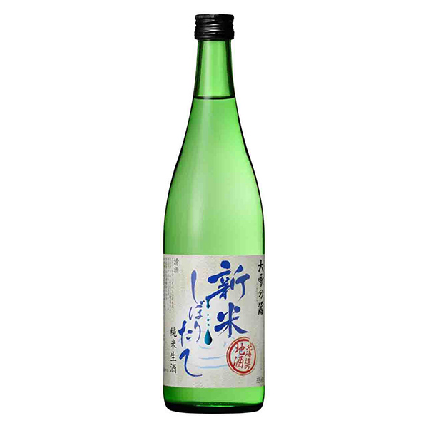 純米生酒大雪乃藏新米榨聯(lián)合酒精食品飲料包裝設(shè)計(圖1)