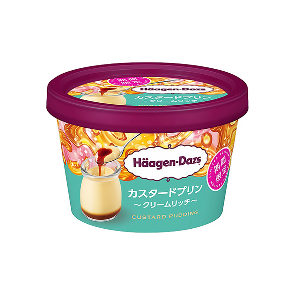 包裝設(shè)計(jì)欣賞哈根達(dá)斯迷你杯＜蛋奶布丁~富奶油~ ＞ (限時(shí)) (哈根達(dá)斯日本) (圖1)
