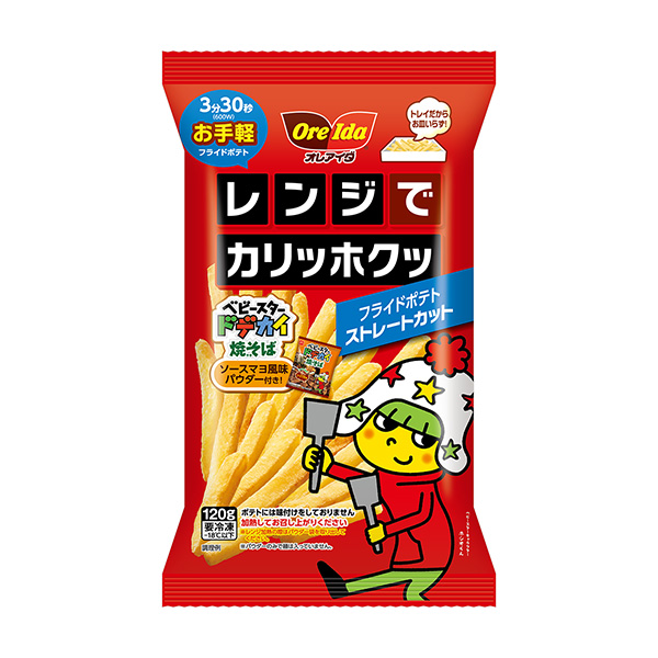 包裝設計欣賞脆脆脆炸土豆直切嬰兒蛋糕卷炒面帶醬馬略風味調味醬(海因茨日本) (圖1)