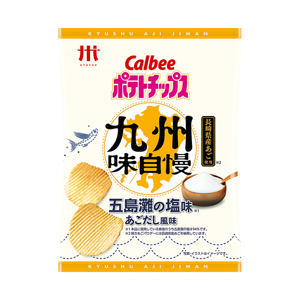 包裝設(shè)計(jì)欣賞薯片九州味引以為豪＜五島灘的咸味下巴風(fēng)味＞ (卡魯比) (圖1)